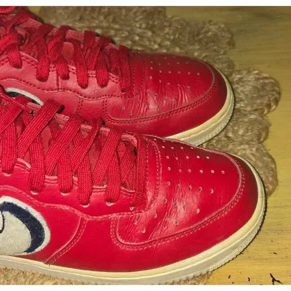 Air Force 1 High '07 LV8 Red Nike Air Used Sneakers Men's 7.5 US - Picture 13 of 13